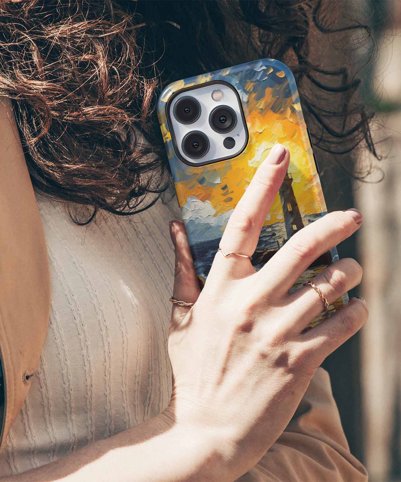 Radiant Beacon of Hope Shining Bright iPhone case Case Cazify - Delivery Canada