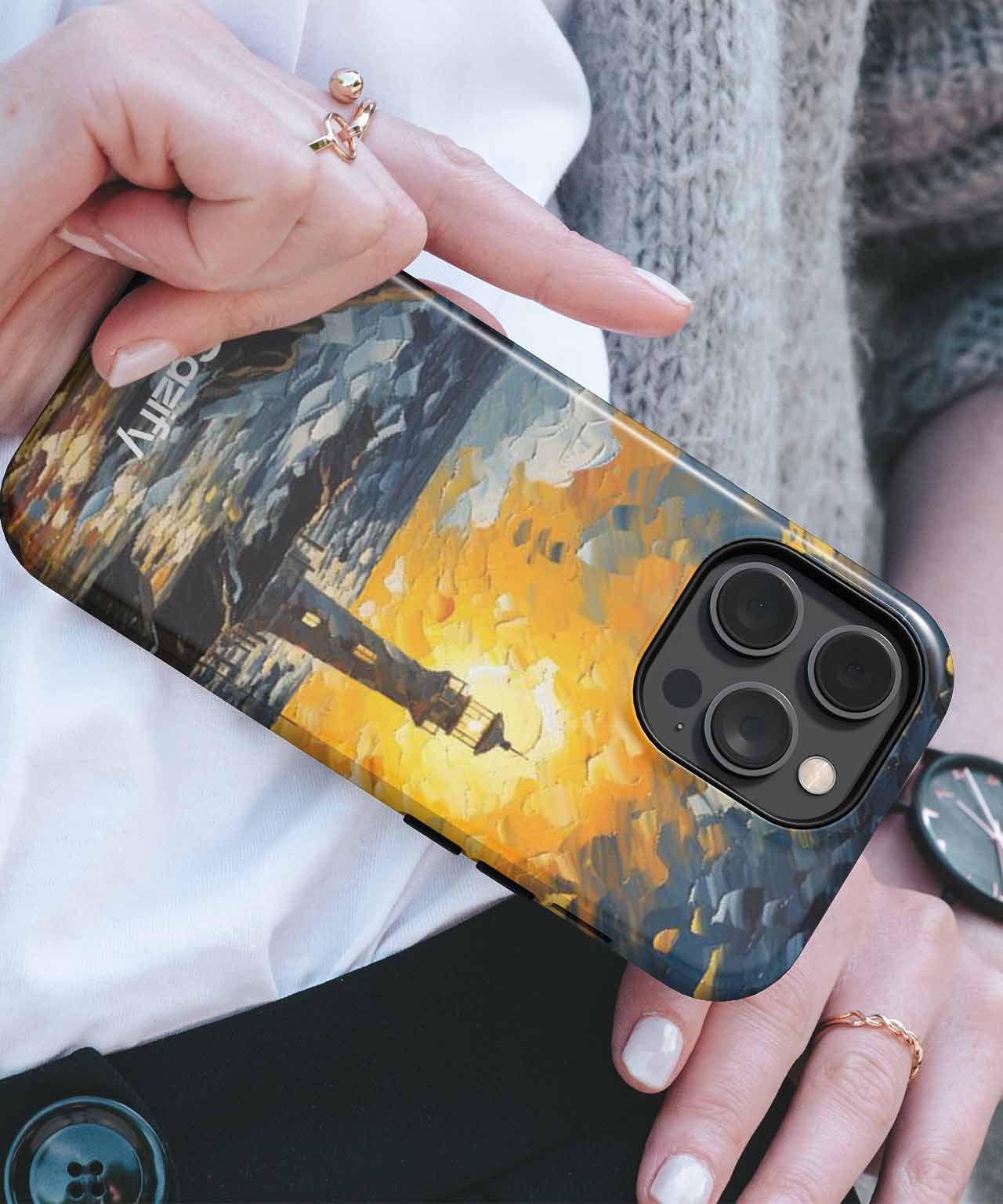 Radiant Beacon of Hope Shining Bright iPhone case Case Cazify - Delivery Canada