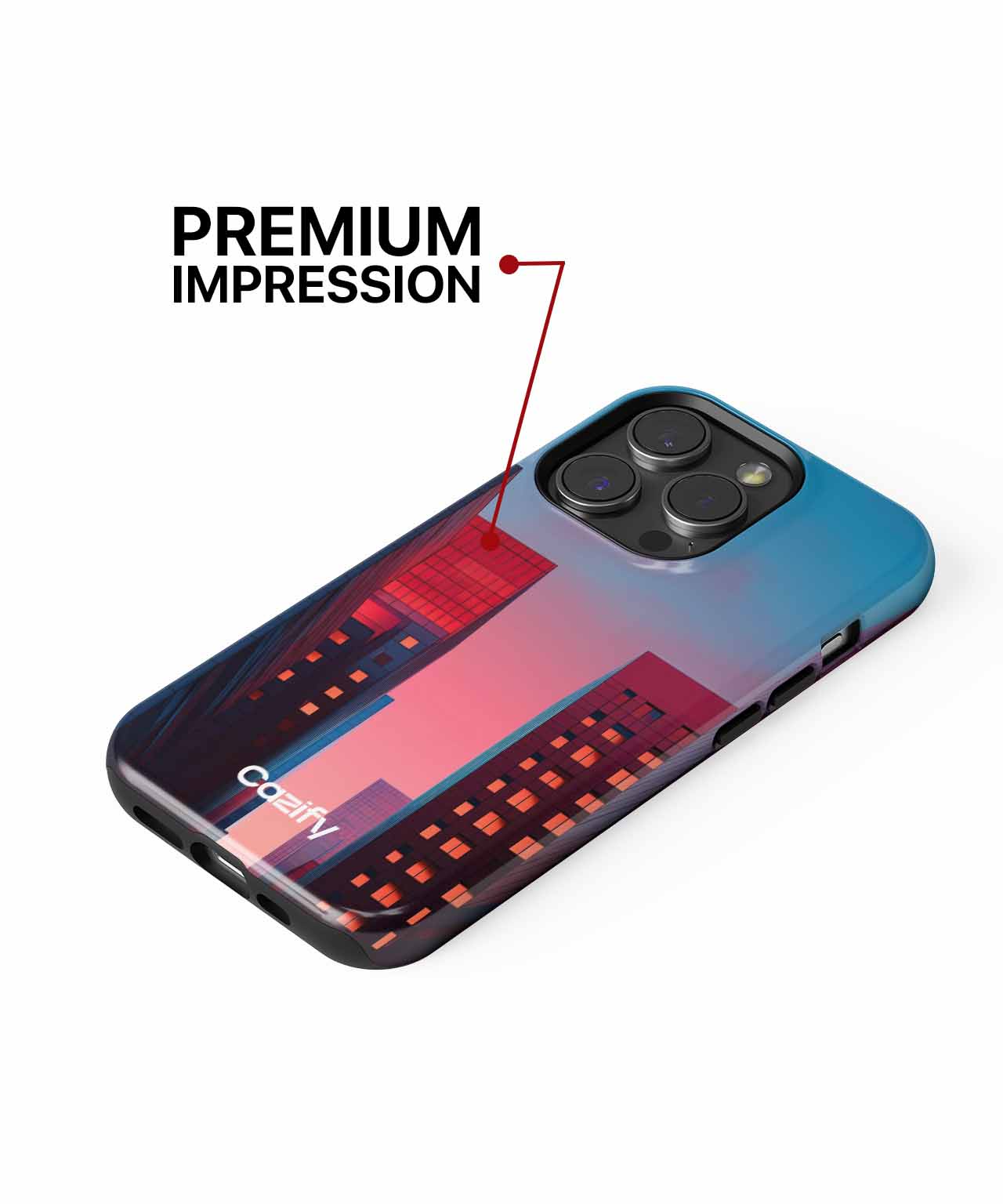 Radiant Cityscape at Sunset Colors iPhone case Case Cazify - Delivery Canada