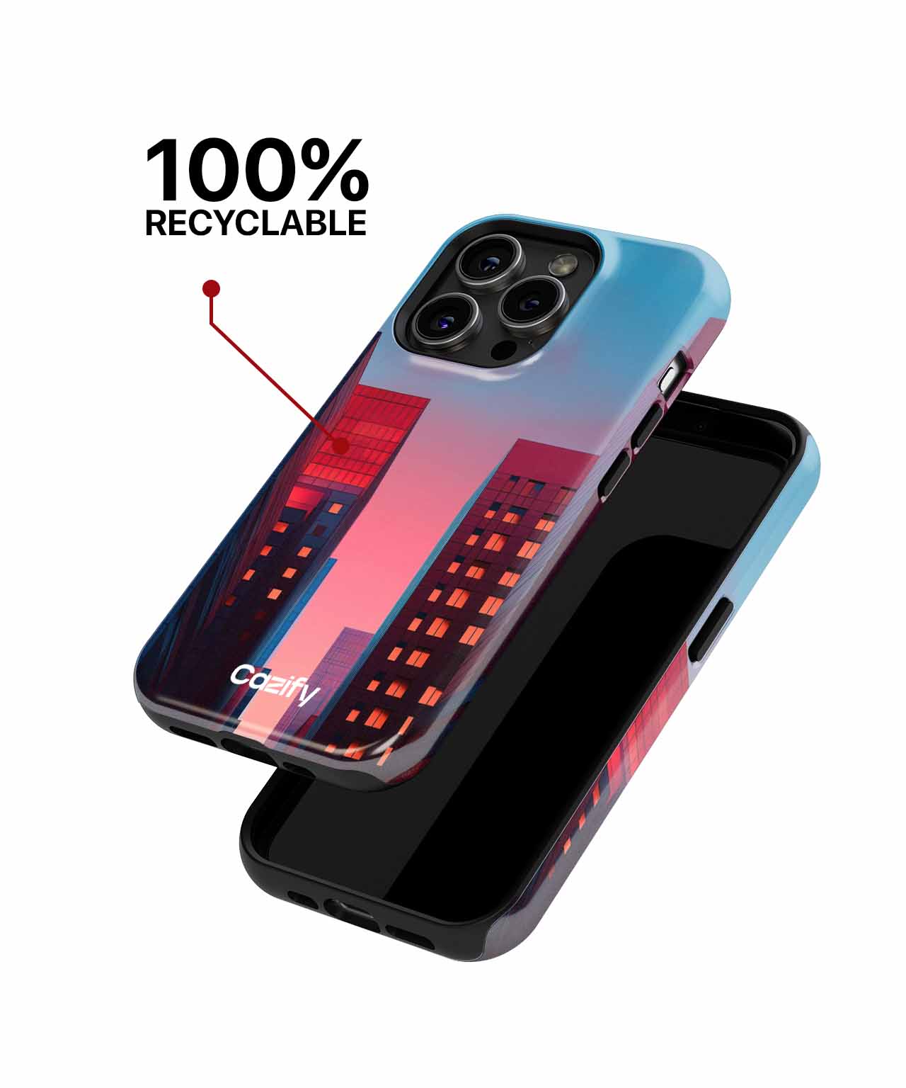 Radiant Cityscape at Sunset Colors iPhone case Case Cazify - Delivery Canada