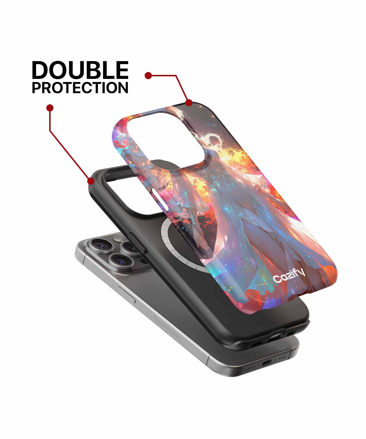 Radiant Cosmic Dancer in Shimmering Light iPhone case Case Cazify - Delivery Canada