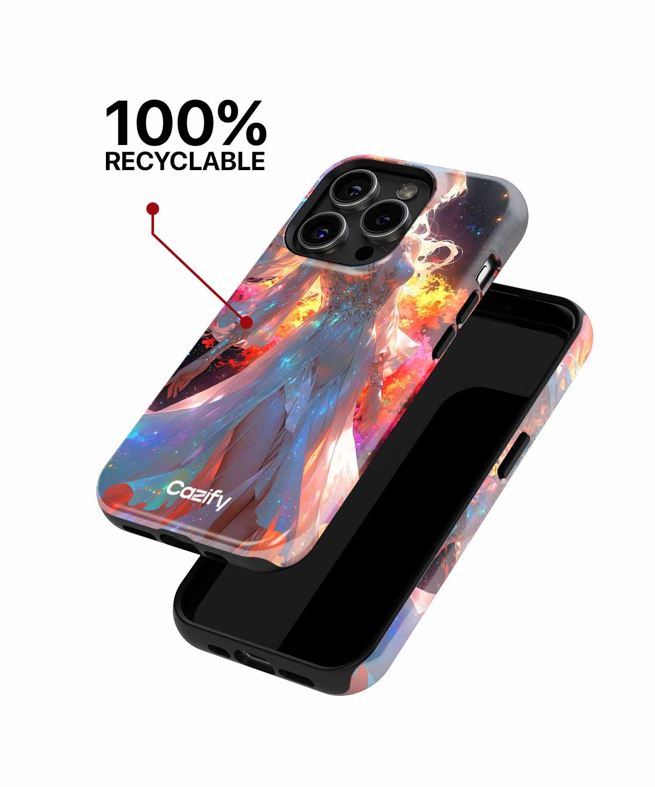 Radiant Cosmic Dancer in Shimmering Light iPhone case Case Cazify - Delivery Canada