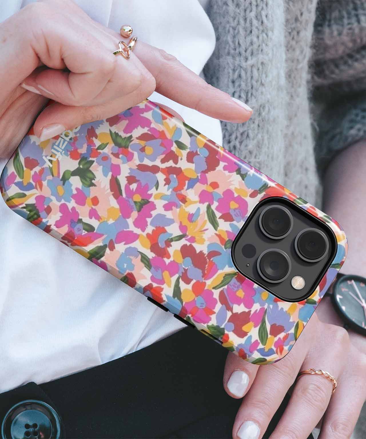 Radiant Floral Explosion of Color iPhone case Case Cazify - Delivery Canada