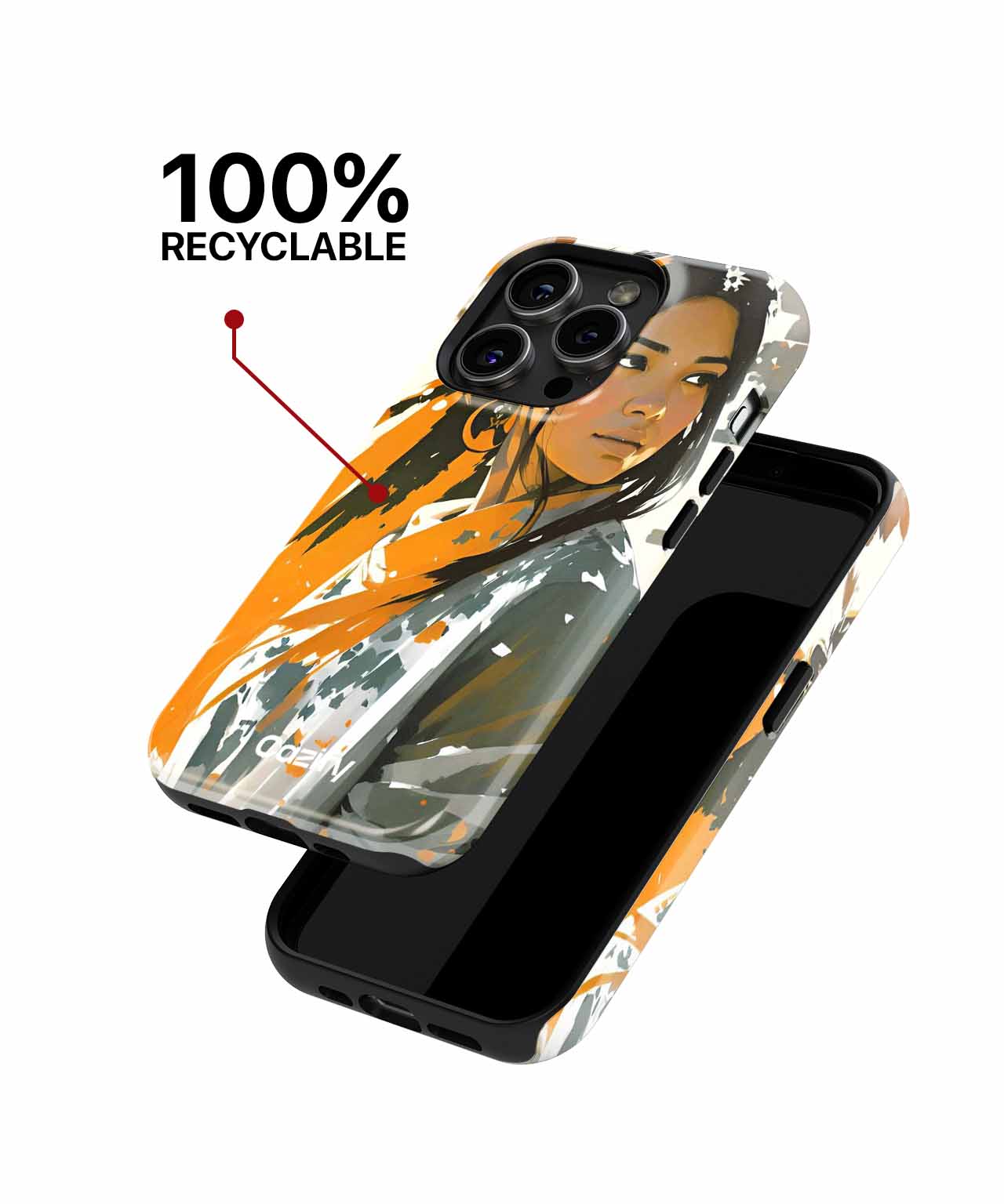 Radiant Muse in Bold Colors iPhone case Case Cazify - Delivery Canada