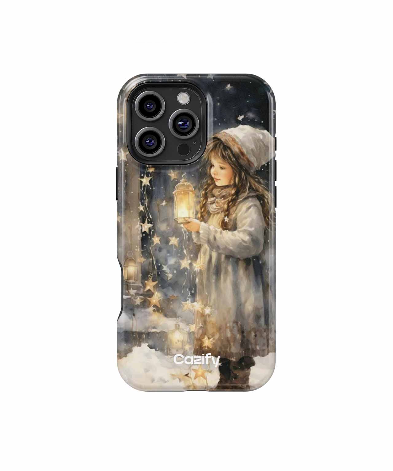 Radiant Winter Wonder Lantern Girl iPhone case Case Cazify - Delivery Canada
