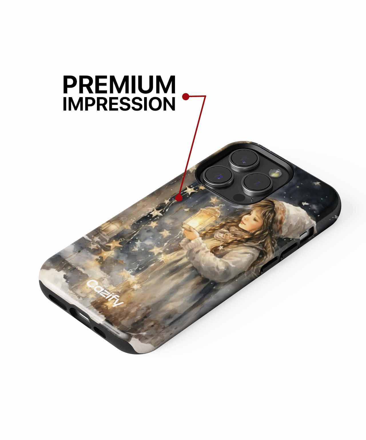 Radiant Winter Wonder Lantern Girl iPhone case Case Cazify - Delivery Canada