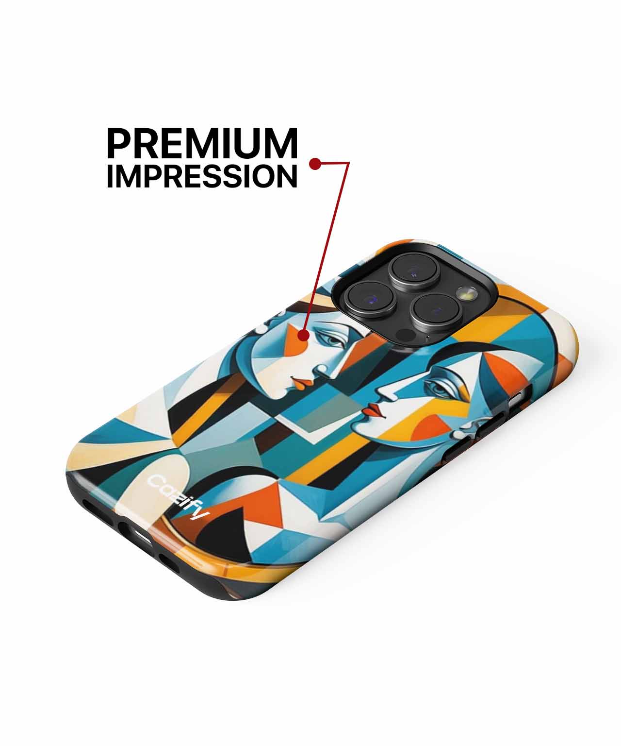 Reflective Colorful Duality Dance iPhone case Case Cazify - Delivery Canada