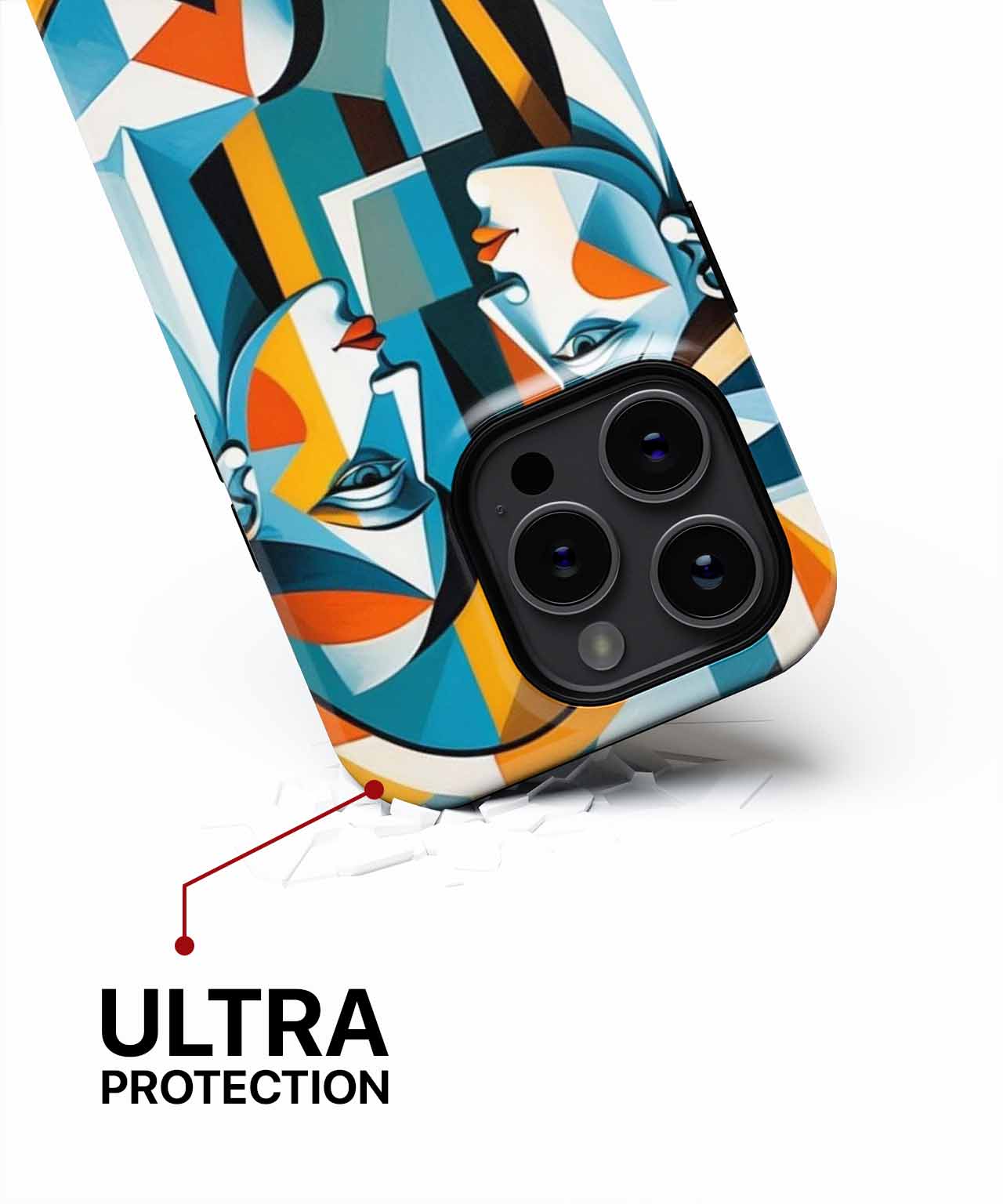 Reflective Colorful Duality Dance iPhone case Case Cazify - Delivery Canada