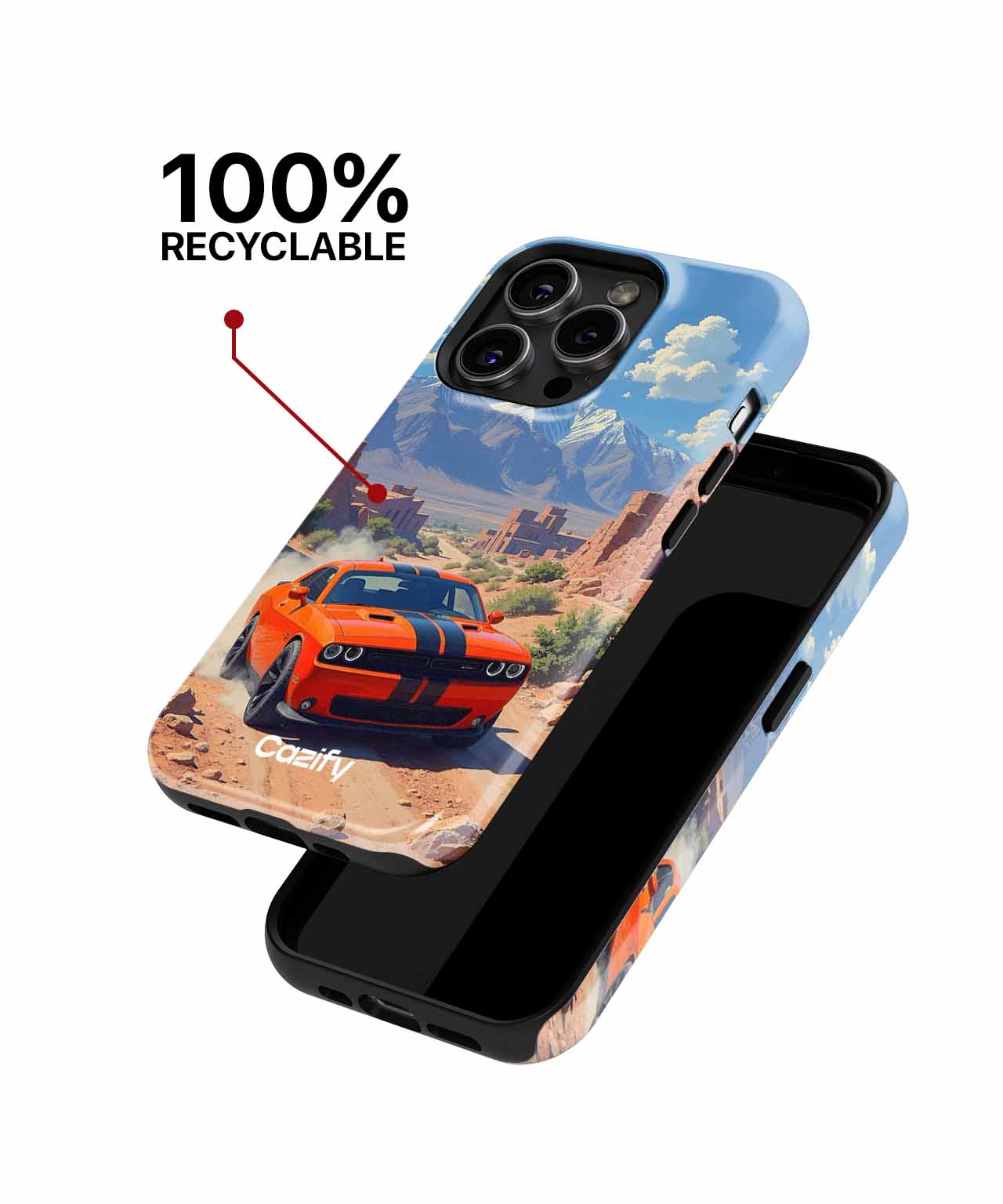Revved Up Adventure Through Desert Mountains iPhone case Case Cazify - Delivery Canada