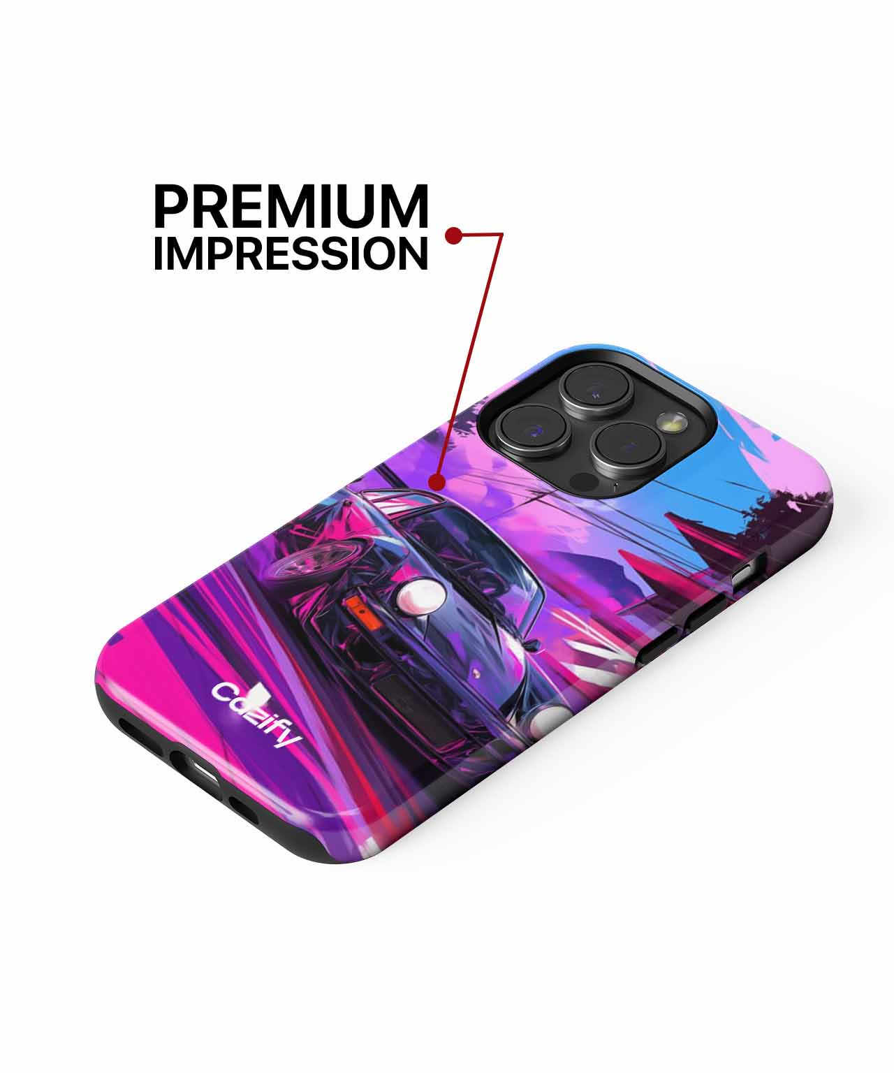 Revved Up for a Neon Adventure iPhone case Case Cazify - Delivery Canada