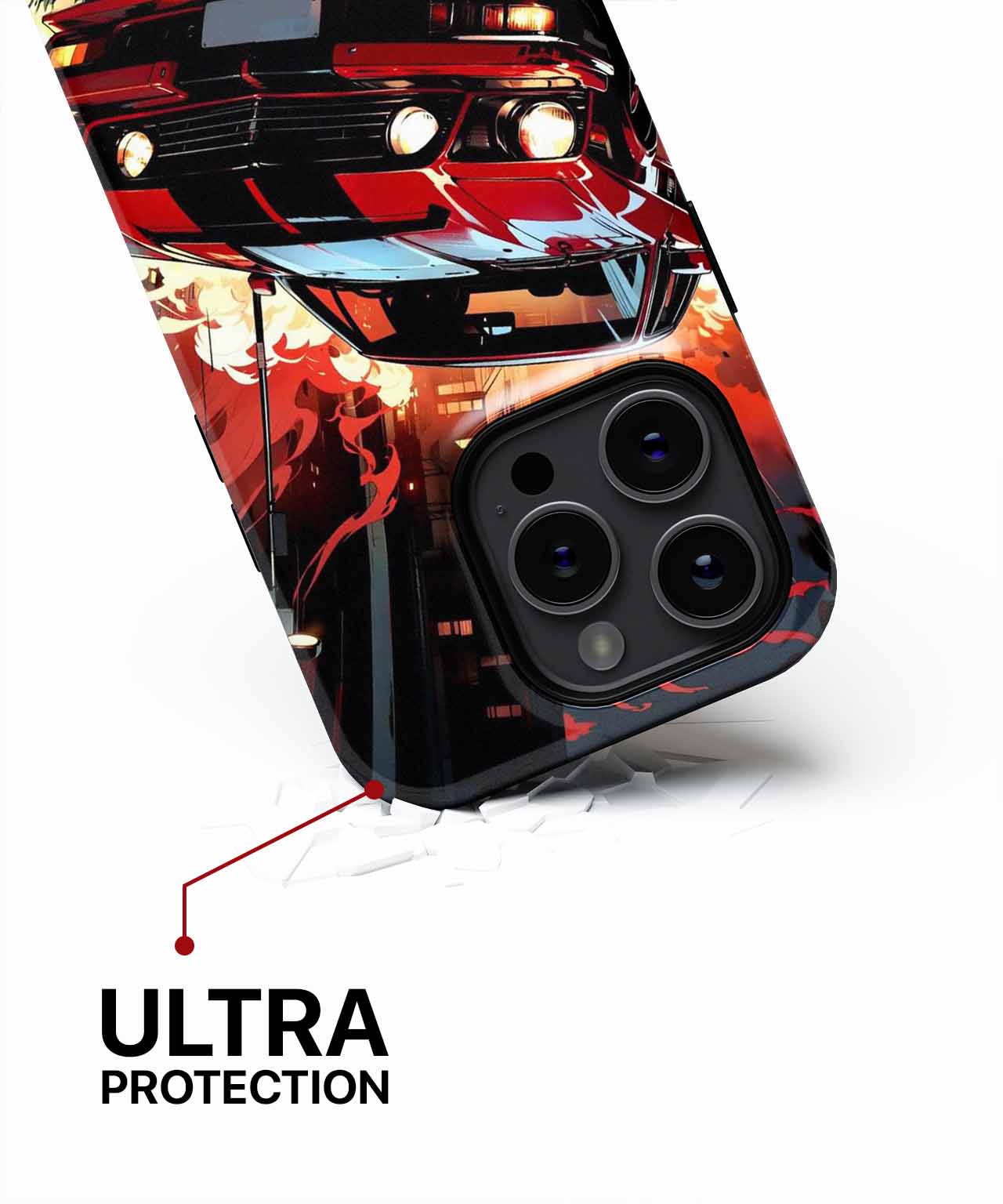 Revved Up Red Racing Machine iPhone case Case Cazify - Delivery Canada