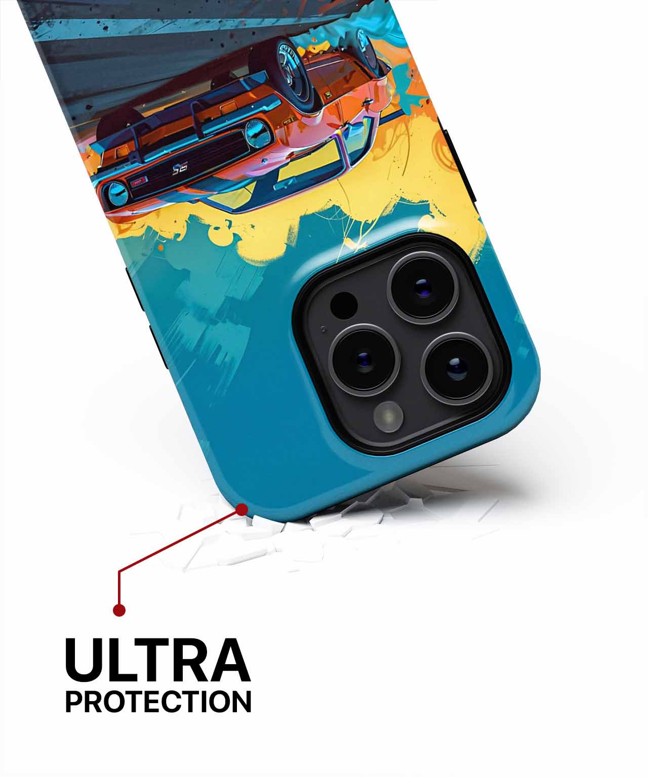 Revved Up Retro Ride Through Colors iPhone case Case Cazify - Delivery Canada