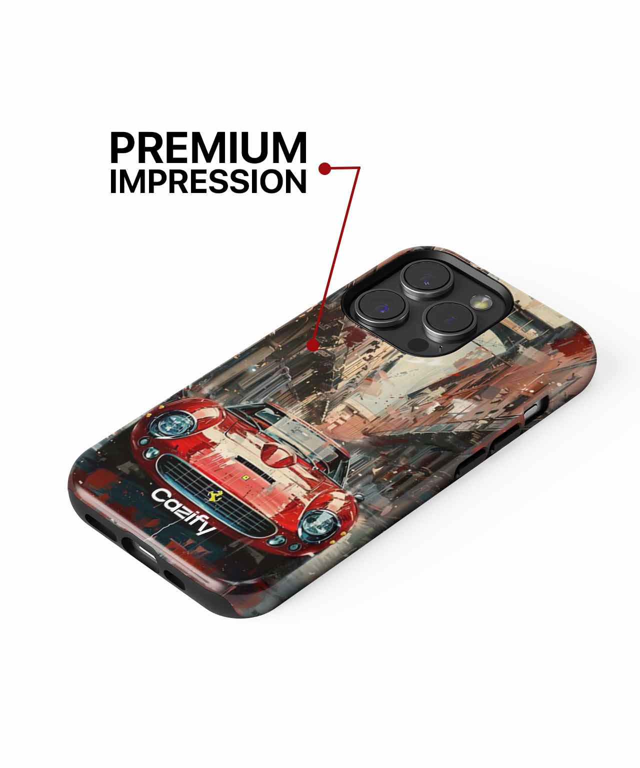 Revving through Colorful Streets iPhone case Case Cazify - Delivery Canada