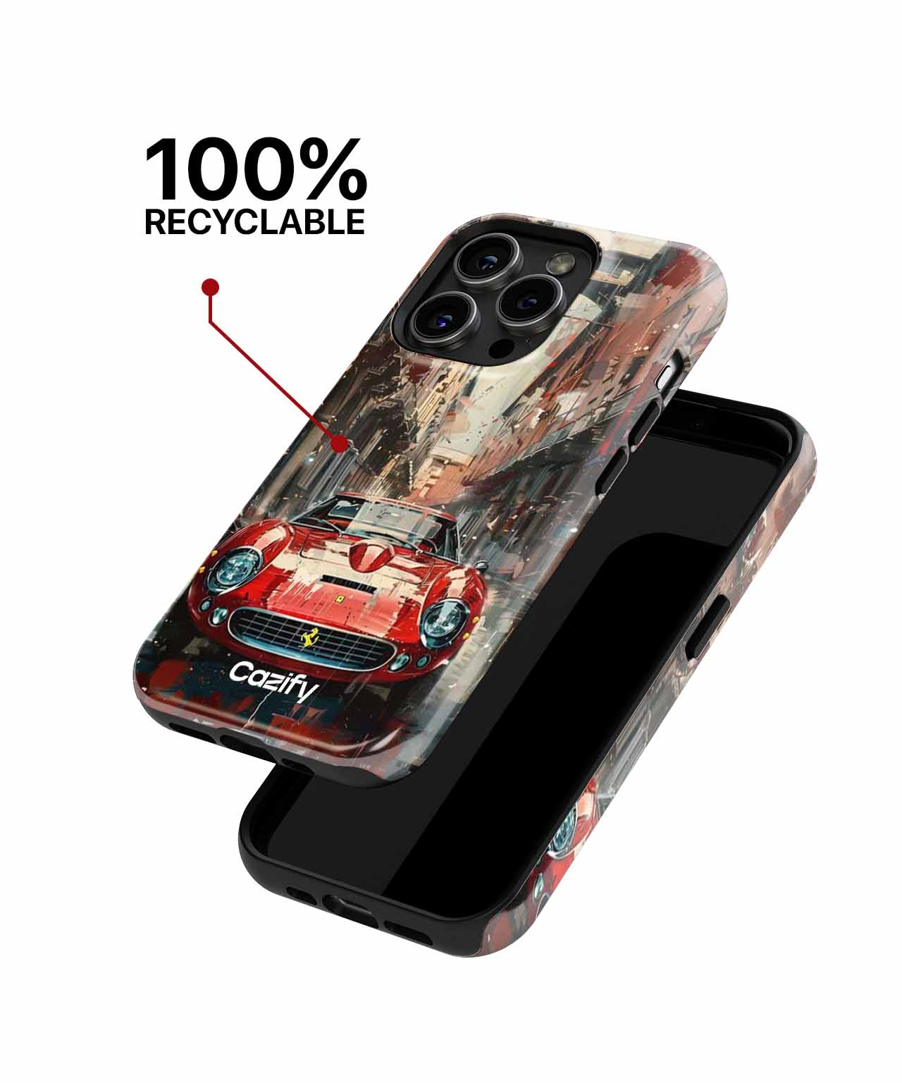 Revving through Colorful Streets iPhone case Case Cazify - Delivery Canada