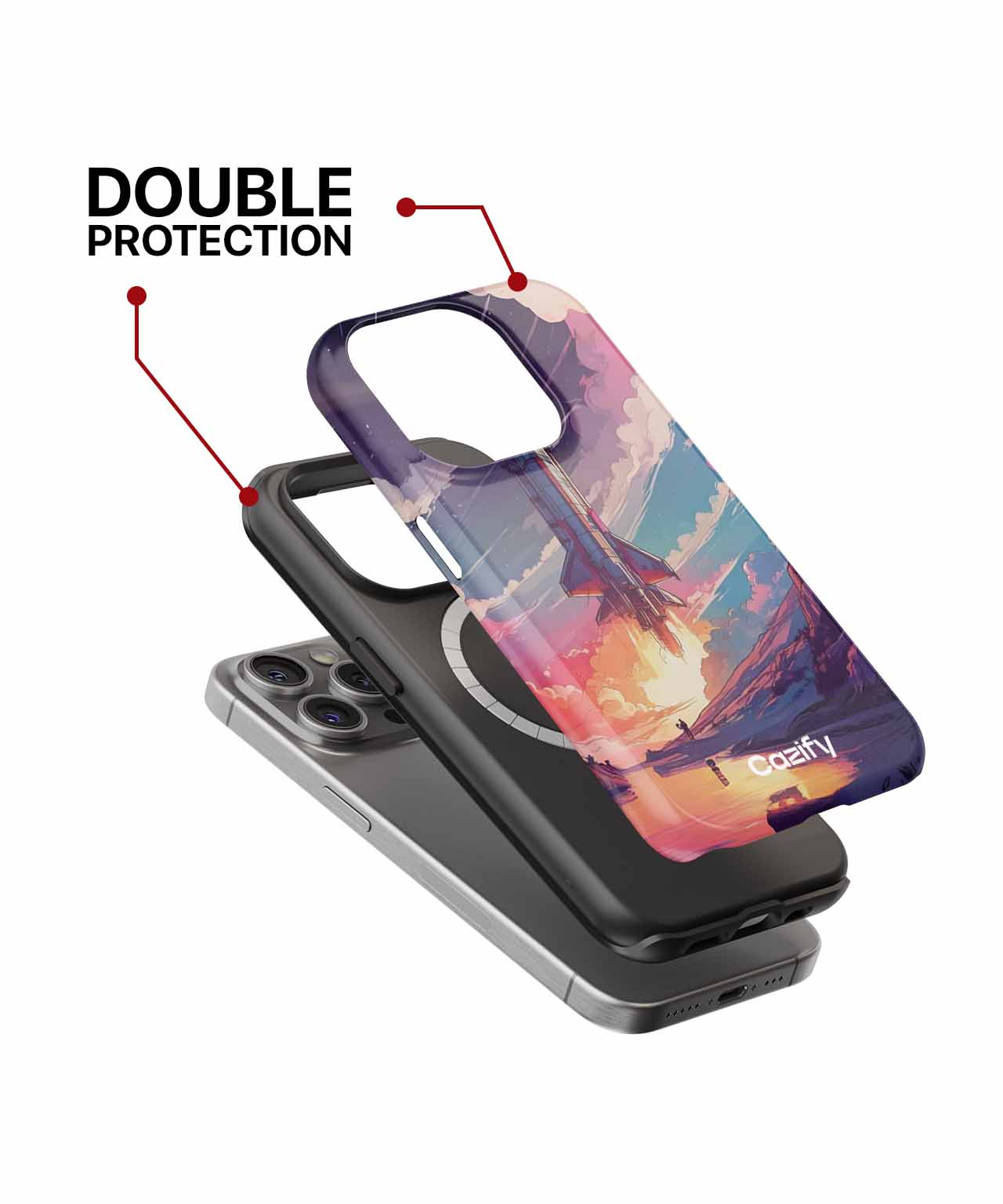 Rocketing into Colorful Dreams iPhone case Case Cazify - Delivery Canada