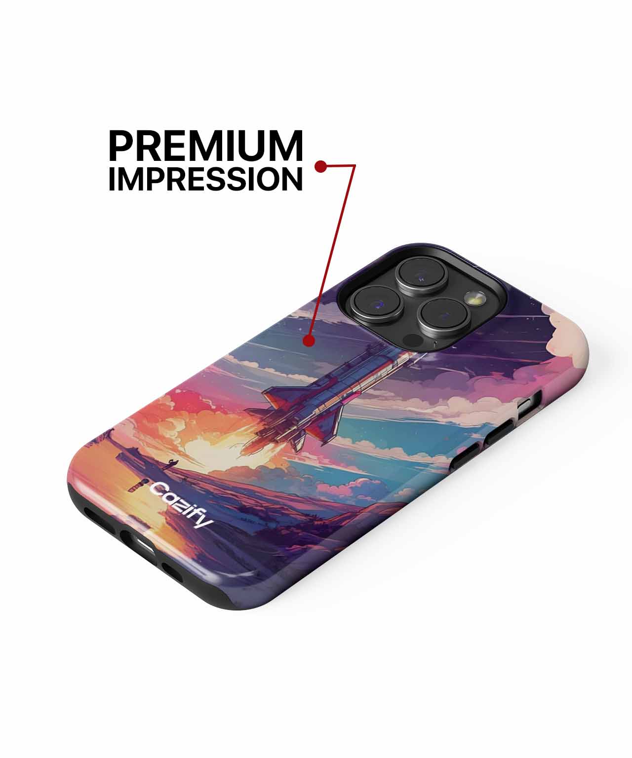 Rocketing into Colorful Dreams iPhone case Case Cazify - Delivery Canada