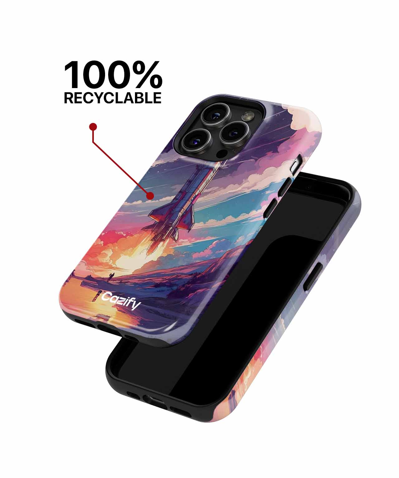 Rocketing into Colorful Dreams iPhone case Case Cazify - Delivery Canada