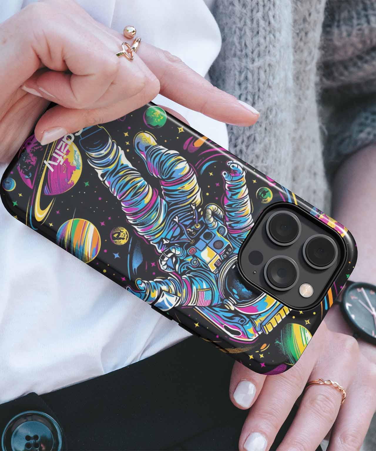 Rocketing Through Cosmic Colors iPhone case Case Cazify - Delivery Canada