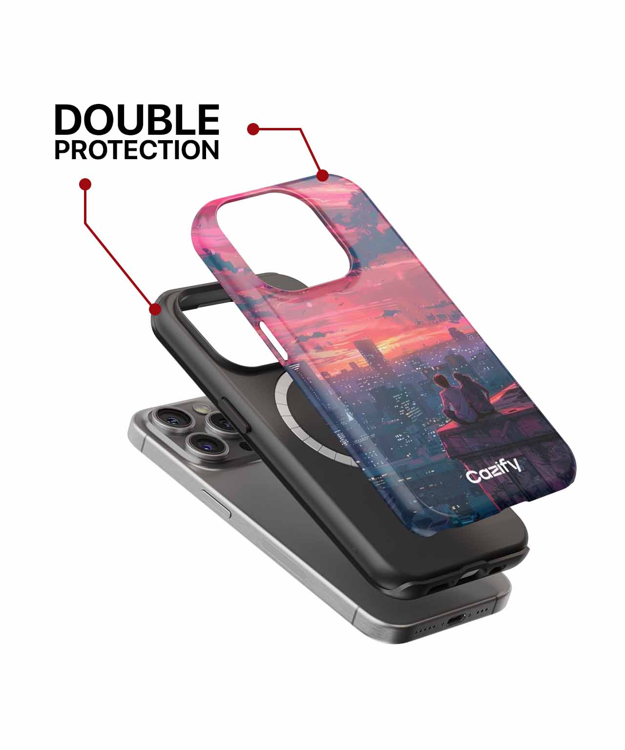 Romantic Sunset Skyline Adventure iPhone case Case Cazify - Delivery Canada