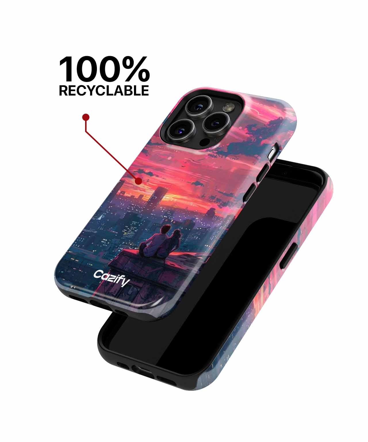 Romantic Sunset Skyline Adventure iPhone case Case Cazify - Delivery Canada