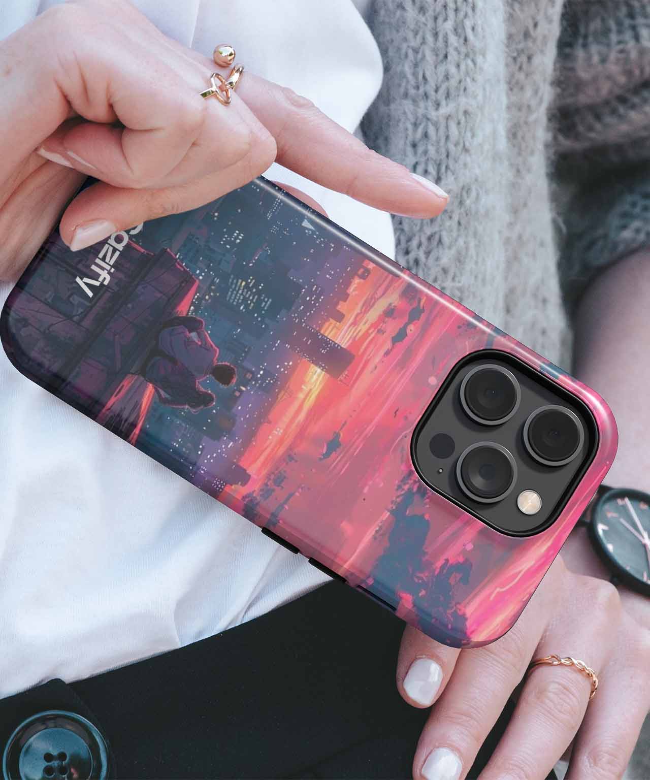 Romantic Sunset Skyline Adventure iPhone case Case Cazify - Delivery Canada