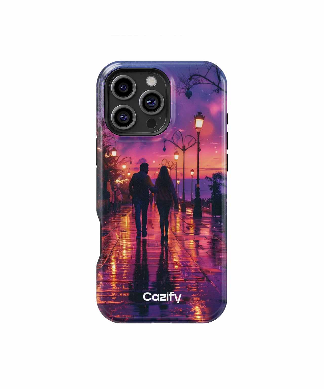 Romantic Sunset Stroll with Reflections iPhone case Case Cazify - Delivery Canada