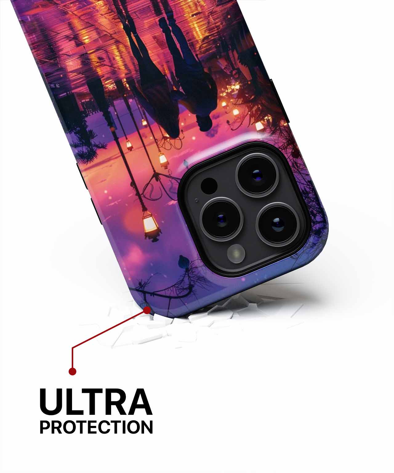 Romantic Sunset Stroll with Reflections iPhone case Case Cazify - Delivery Canada