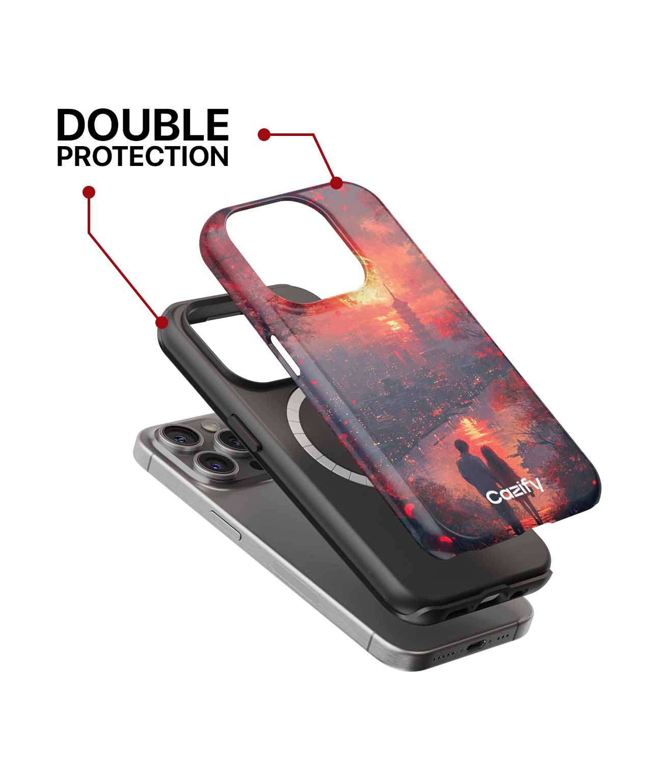Romantic Sunset Walk Part 2 iPhone case Case Cazify - Delivery Canada
