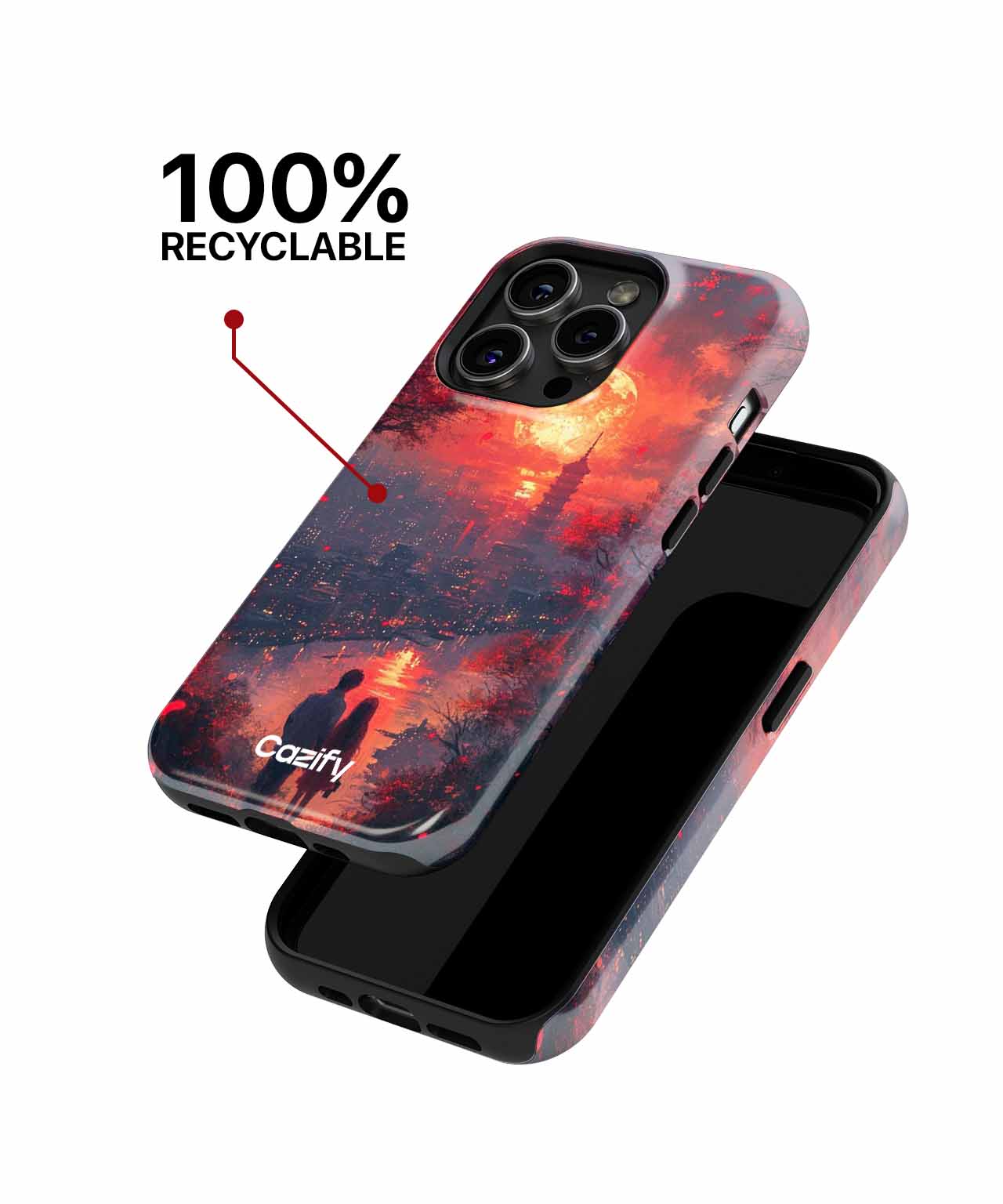 Romantic Sunset Walk Part 2 iPhone case Case Cazify - Delivery Canada