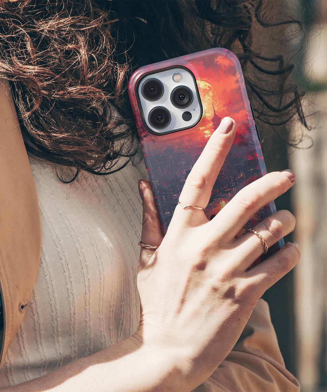 Romantic Sunset Walk Part 2 iPhone case Case Cazify - Delivery Canada