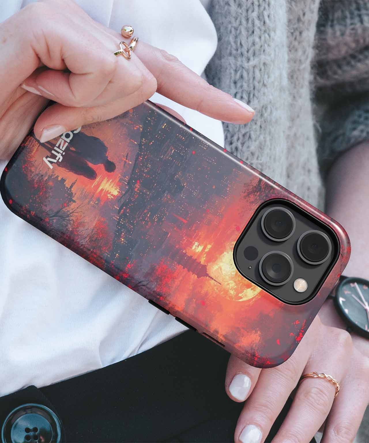 Romantic Sunset Walk Part 2 iPhone case Case Cazify - Delivery Canada
