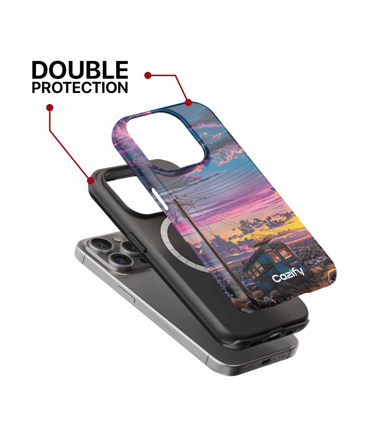 Rustic Sunset Over Abandoned Bus iPhone case Case Cazify - Delivery Canada