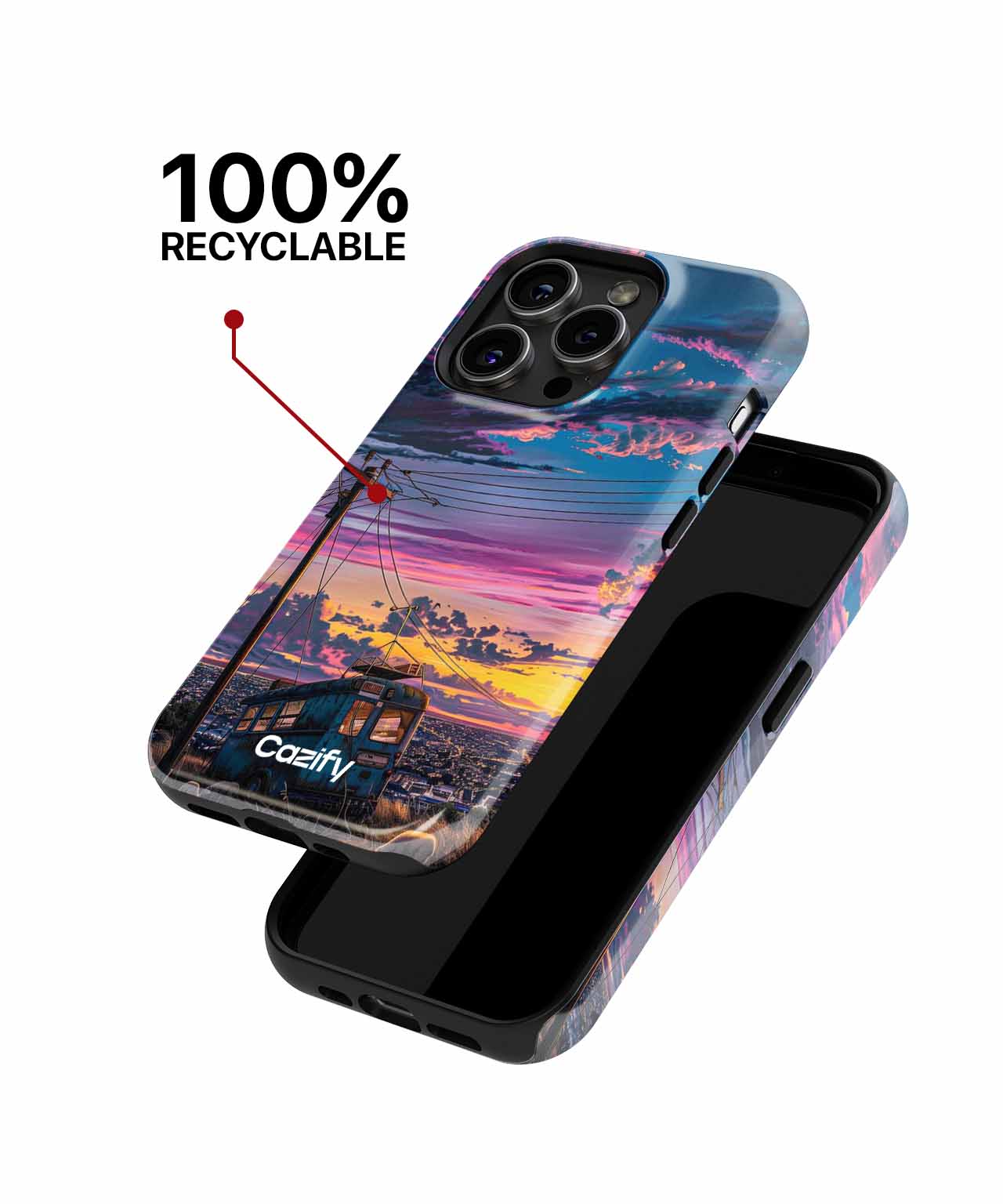 Rustic Sunset Over Abandoned Bus iPhone case Case Cazify - Delivery Canada