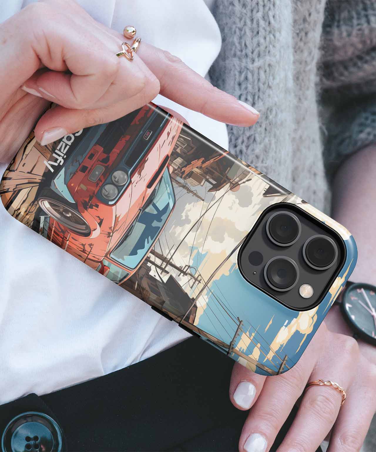 Rusty Rocket in a Forgotten Town iPhone case Case Cazify - Delivery Canada