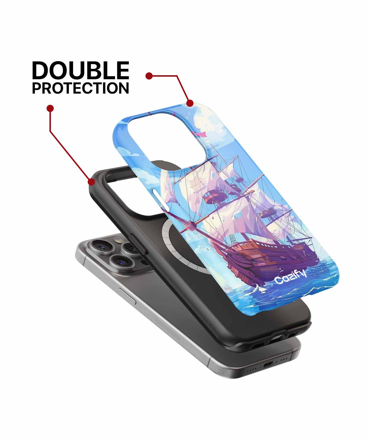 Sailing into Adventure on the High Seas iPhone case Case Cazify - Delivery Canada