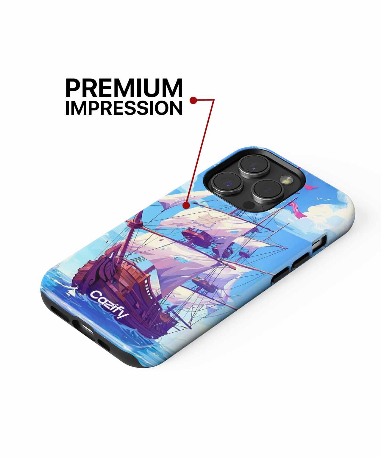 Sailing into Adventure on the High Seas iPhone case Case Cazify - Delivery Canada
