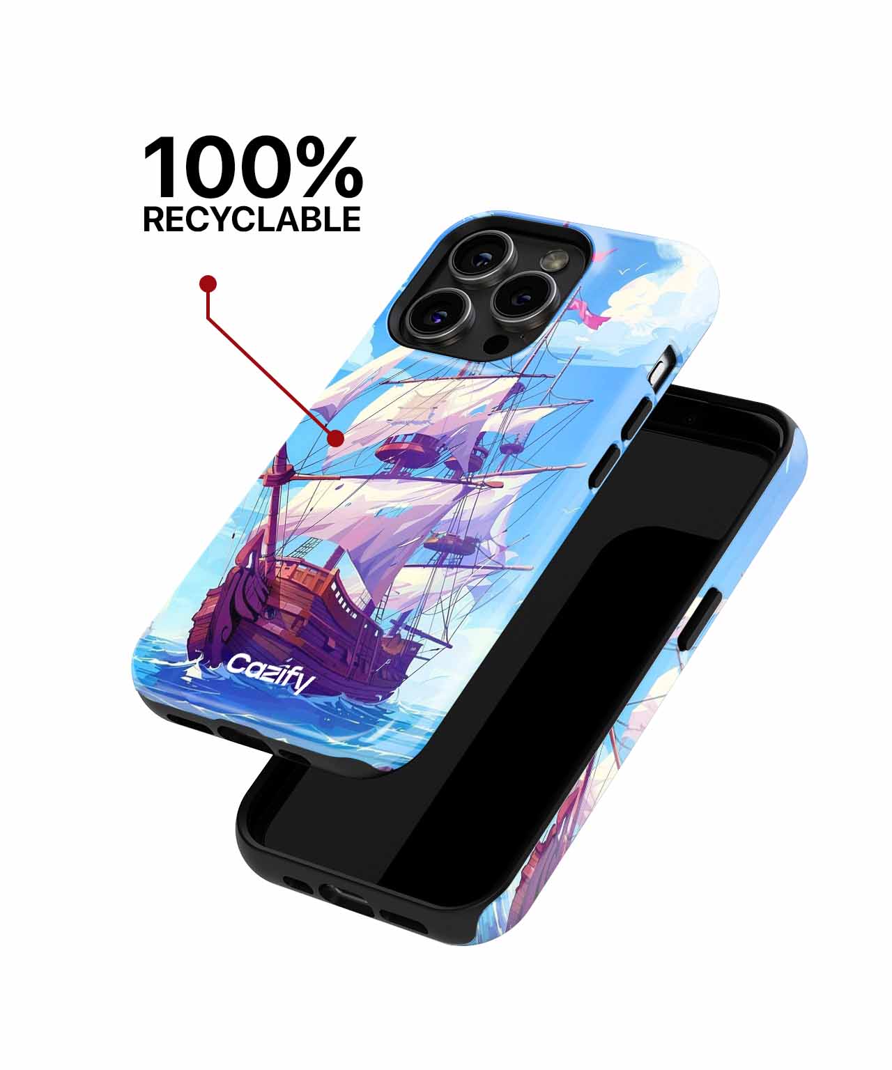Sailing into Adventure on the High Seas iPhone case Case Cazify - Delivery Canada