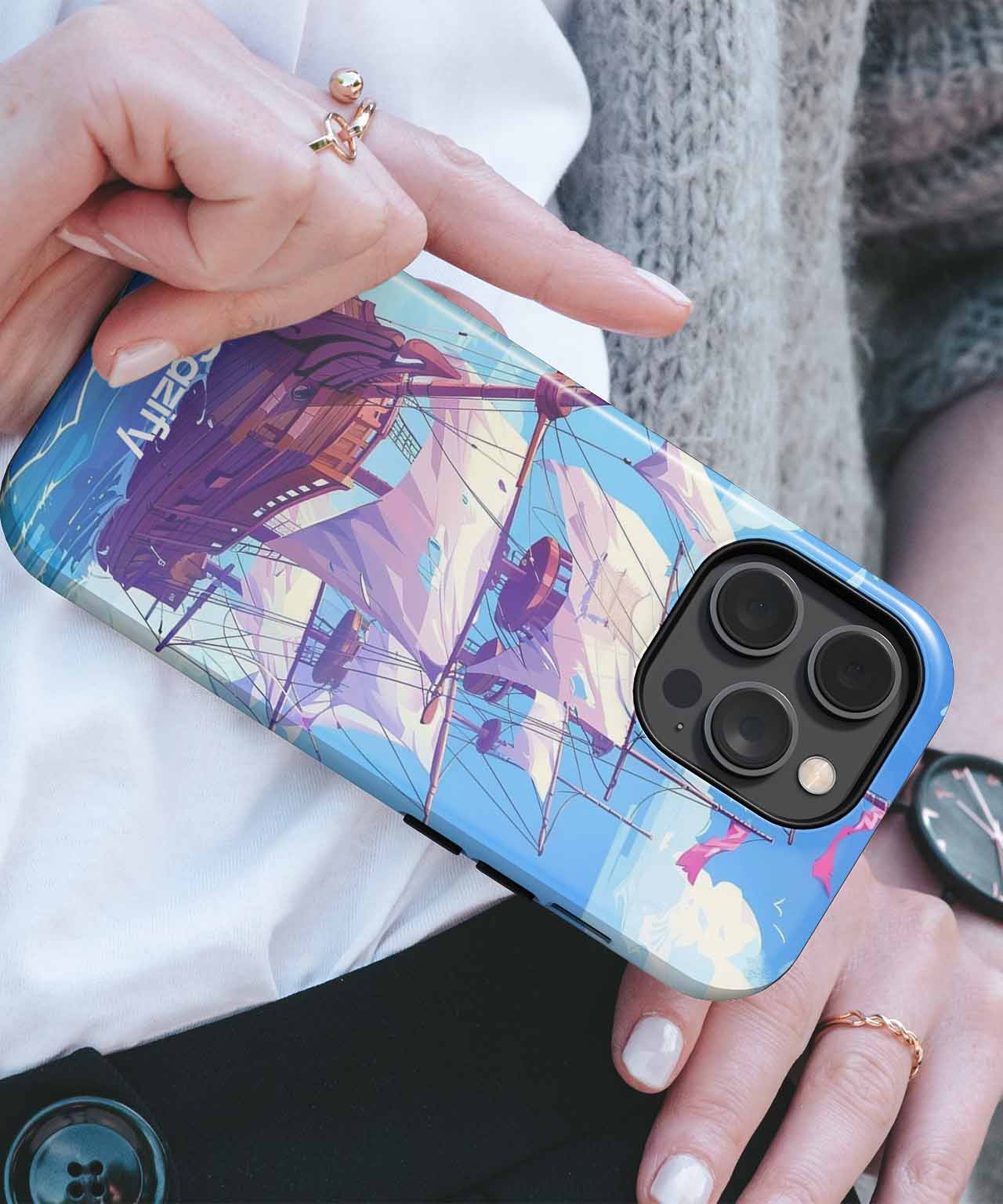 Sailing into Adventure on the High Seas iPhone case Case Cazify - Delivery Canada