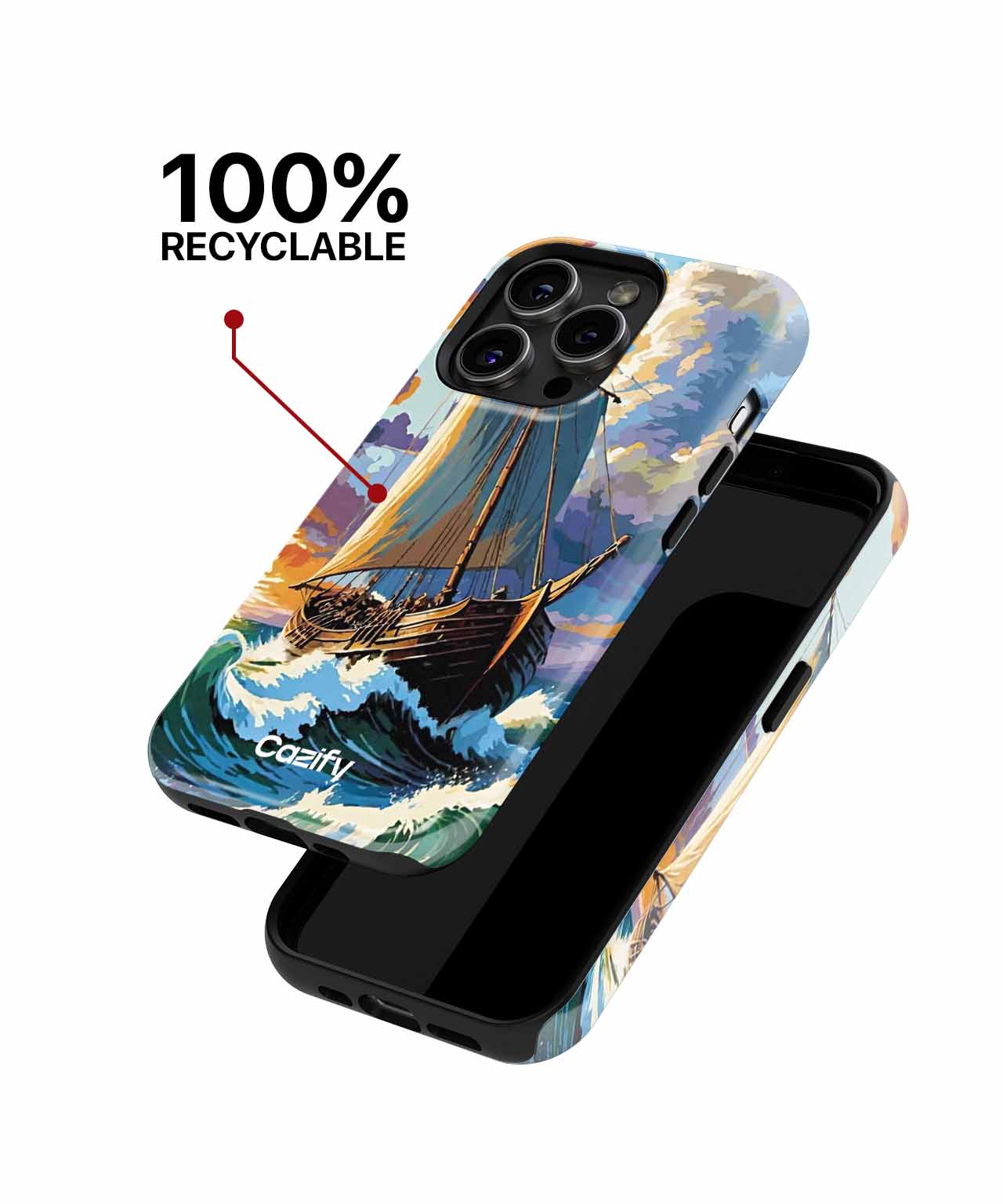 Sailing Into Sunset Adventure iPhone case Case Cazify - Delivery Canada