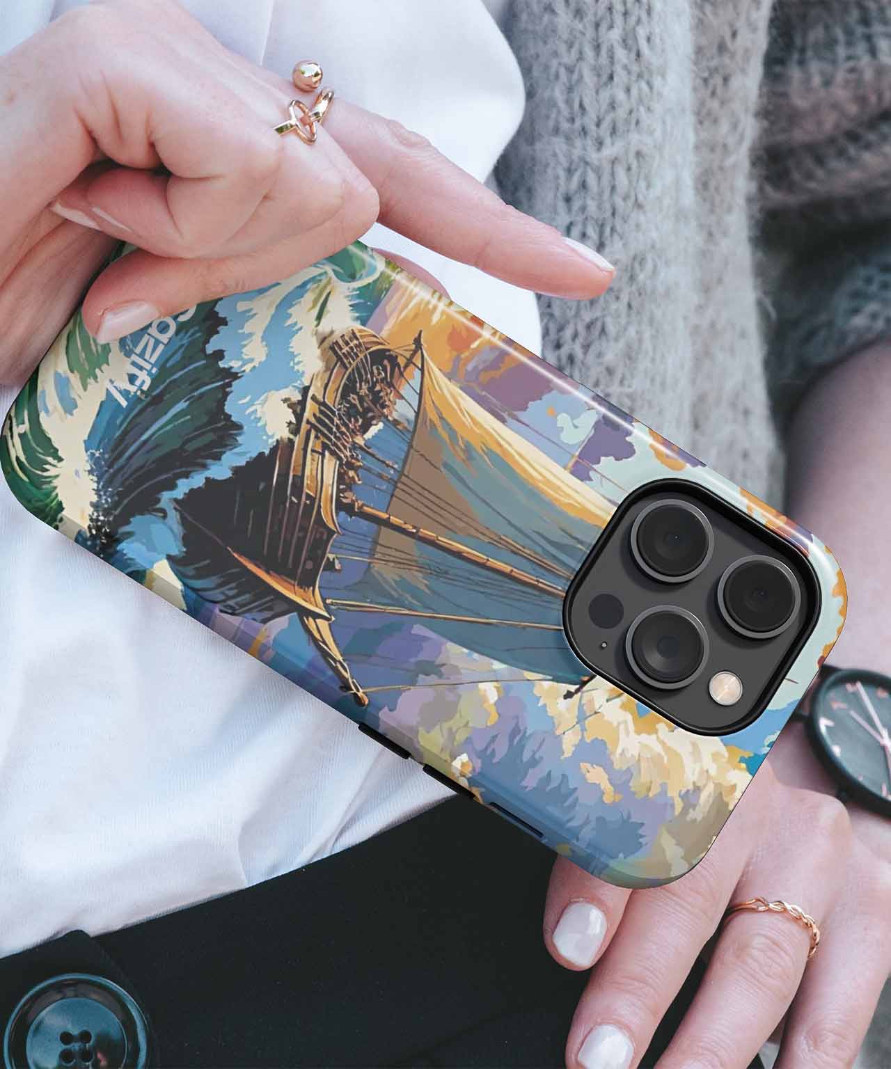 Sailing Into Sunset Adventure iPhone case Case Cazify - Delivery Canada