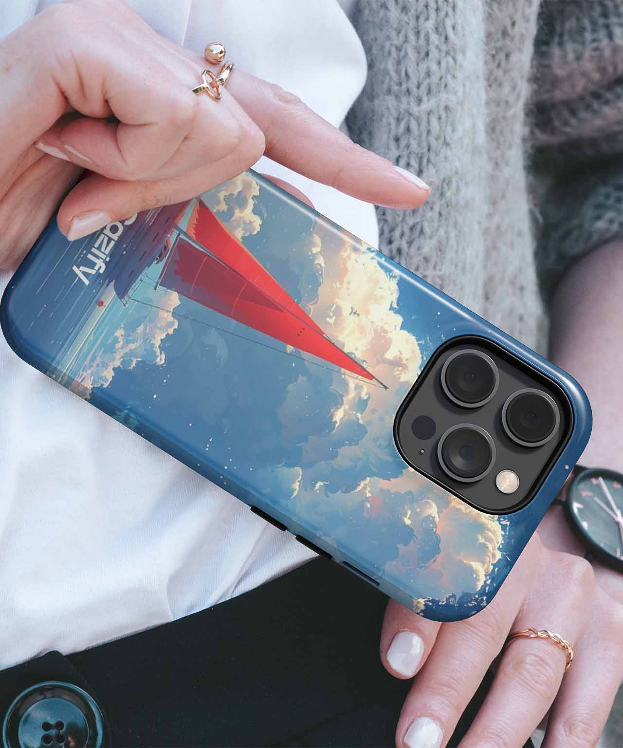 Sailing Through Dreamy Cloudscapes iPhone case Case Cazify - Delivery Canada
