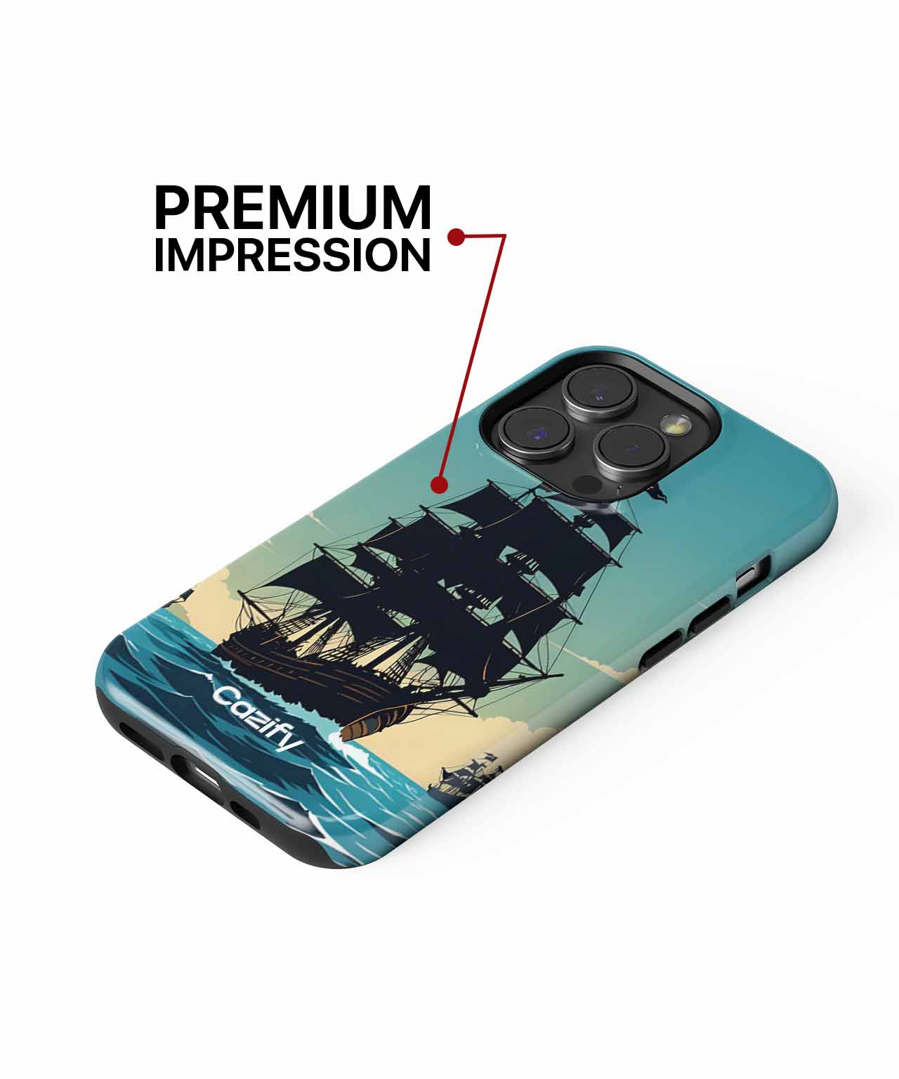 Sailing Through Wavy Adventures iPhone case Case Cazify - Delivery Canada