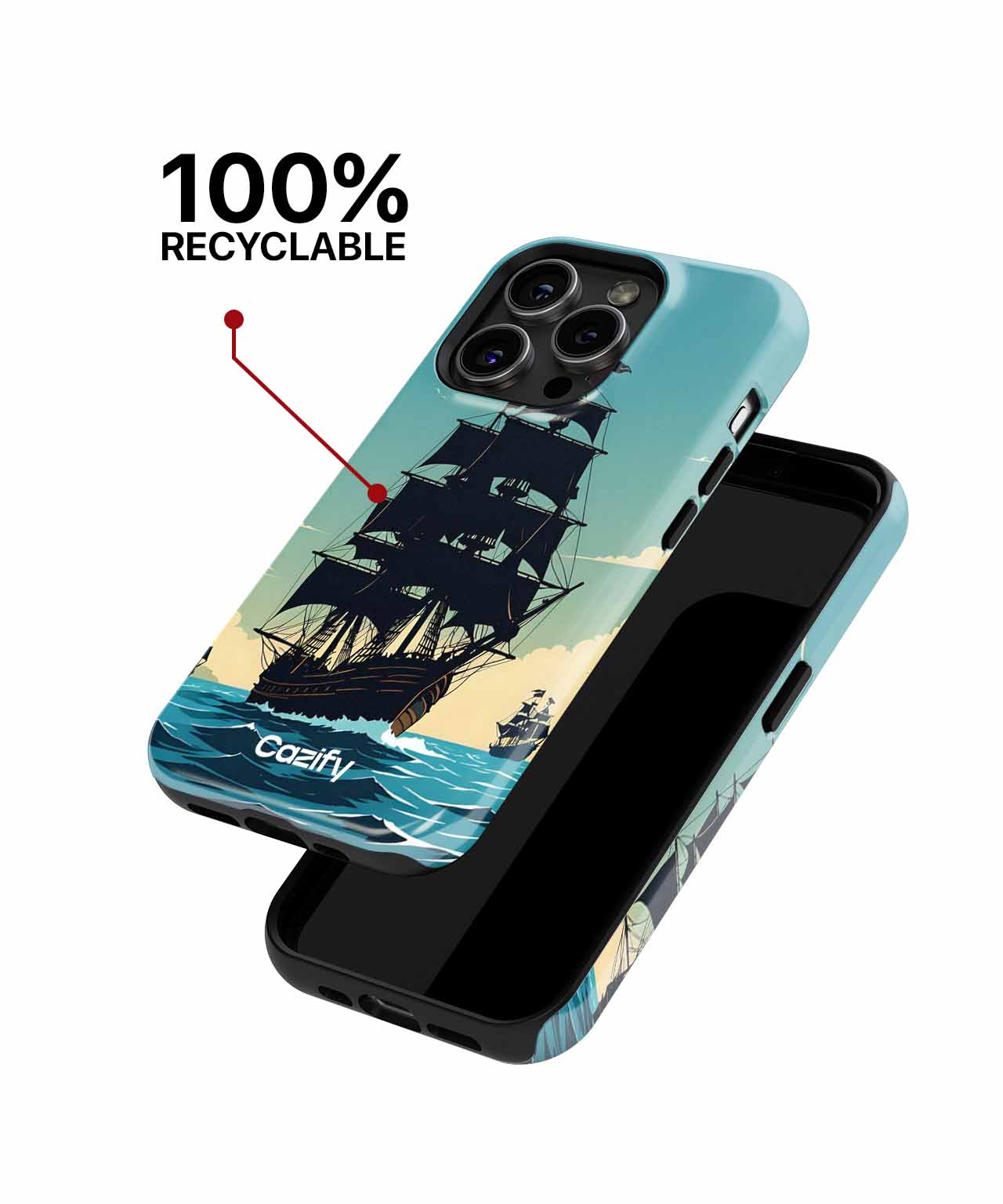 Sailing Through Wavy Adventures iPhone case Case Cazify - Delivery Canada
