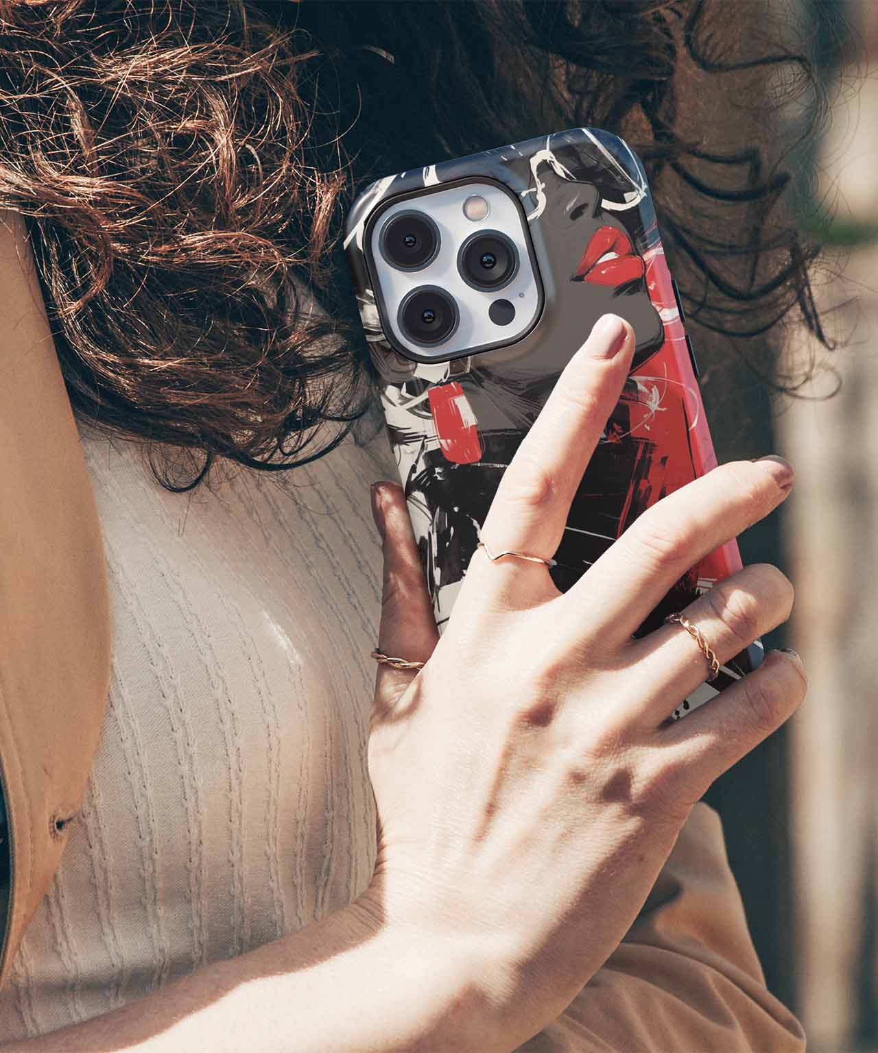 Sassy Diva in Bold Colors iPhone case Case Cazify - Delivery Canada