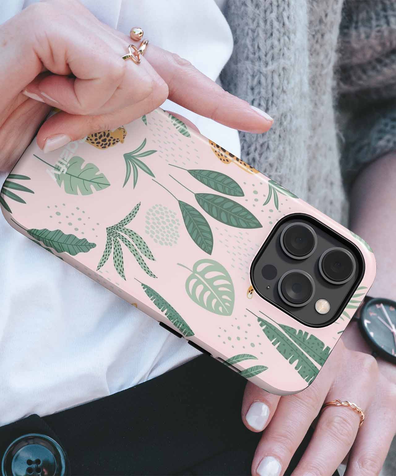 Sassy Leopards Strolling Through Foliage iPhone case Case Cazify - Delivery Canada