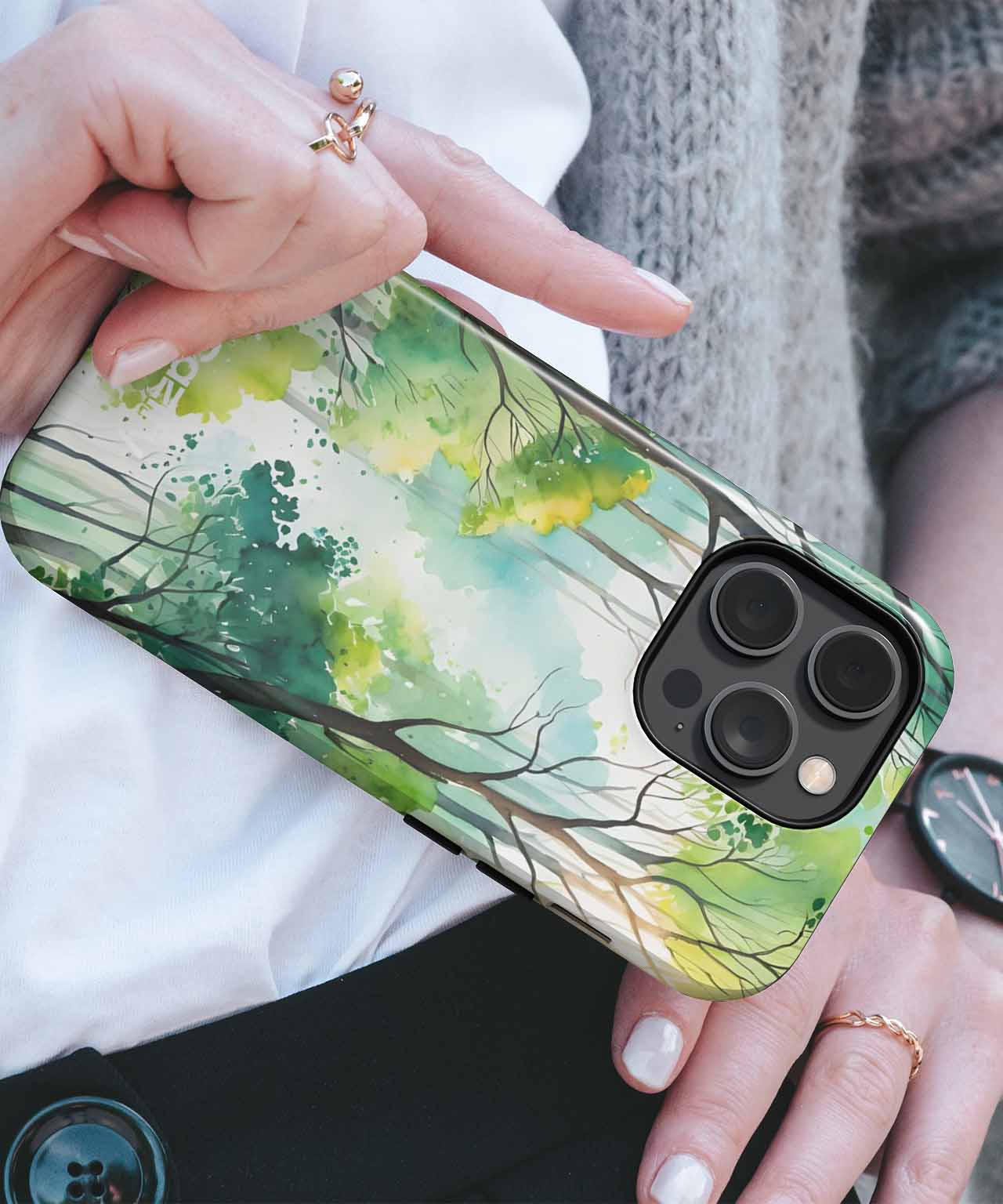 Serene Forest Pathway of Wonder iPhone case Case Cazify - Delivery Canada