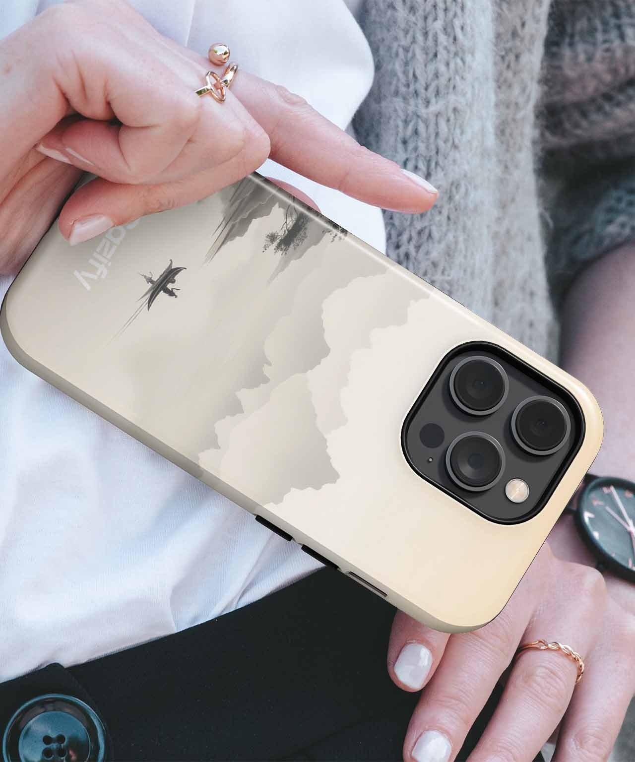 Serene morning boat ride in paradise iPhone case Case Cazify - Delivery Canada