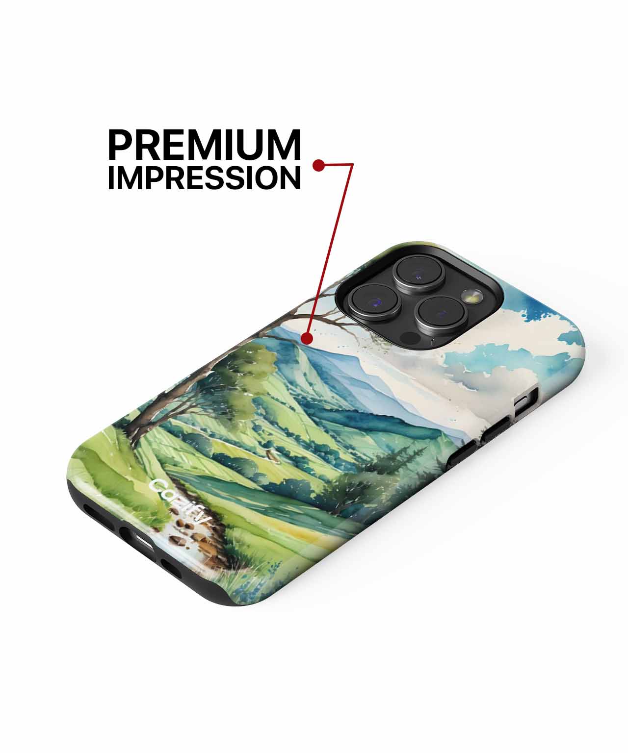 Serene Nature's Embrace with Gentle Stream iPhone case Case Cazify - Delivery Canada