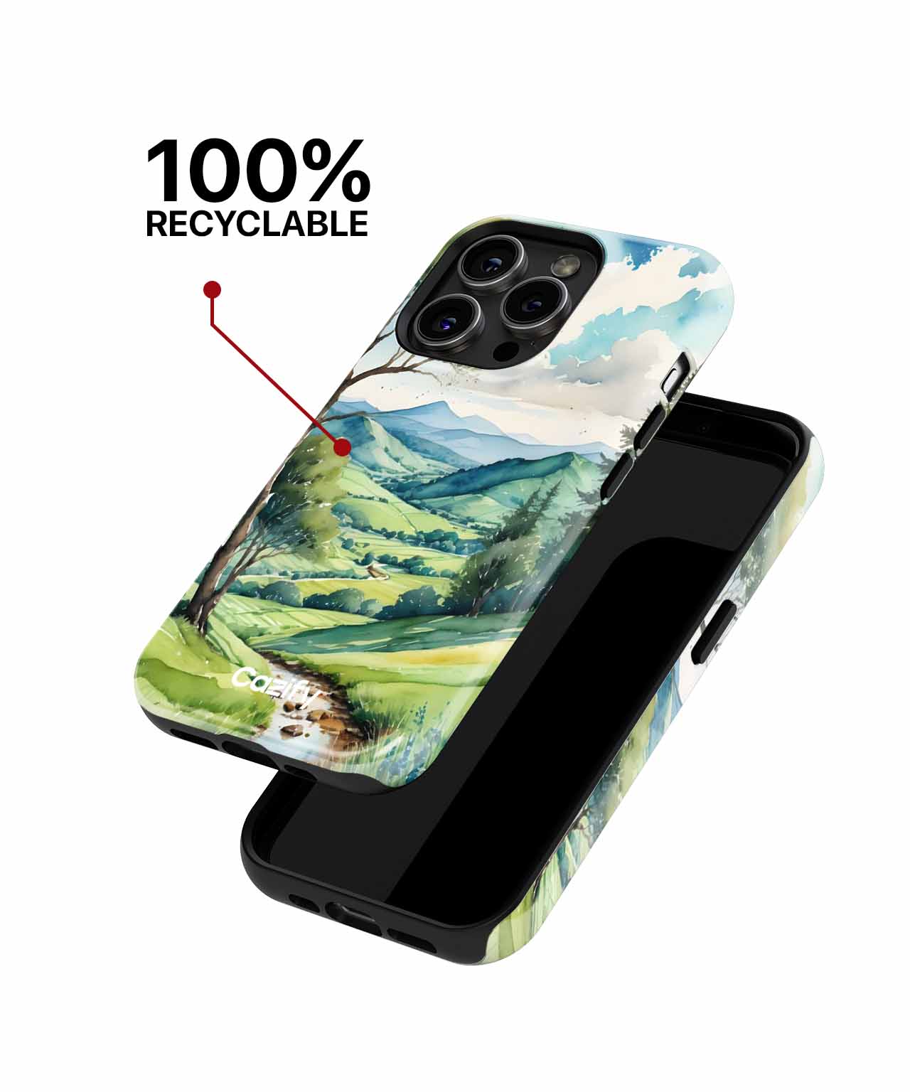 Serene Nature's Embrace with Gentle Stream iPhone case Case Cazify - Delivery Canada