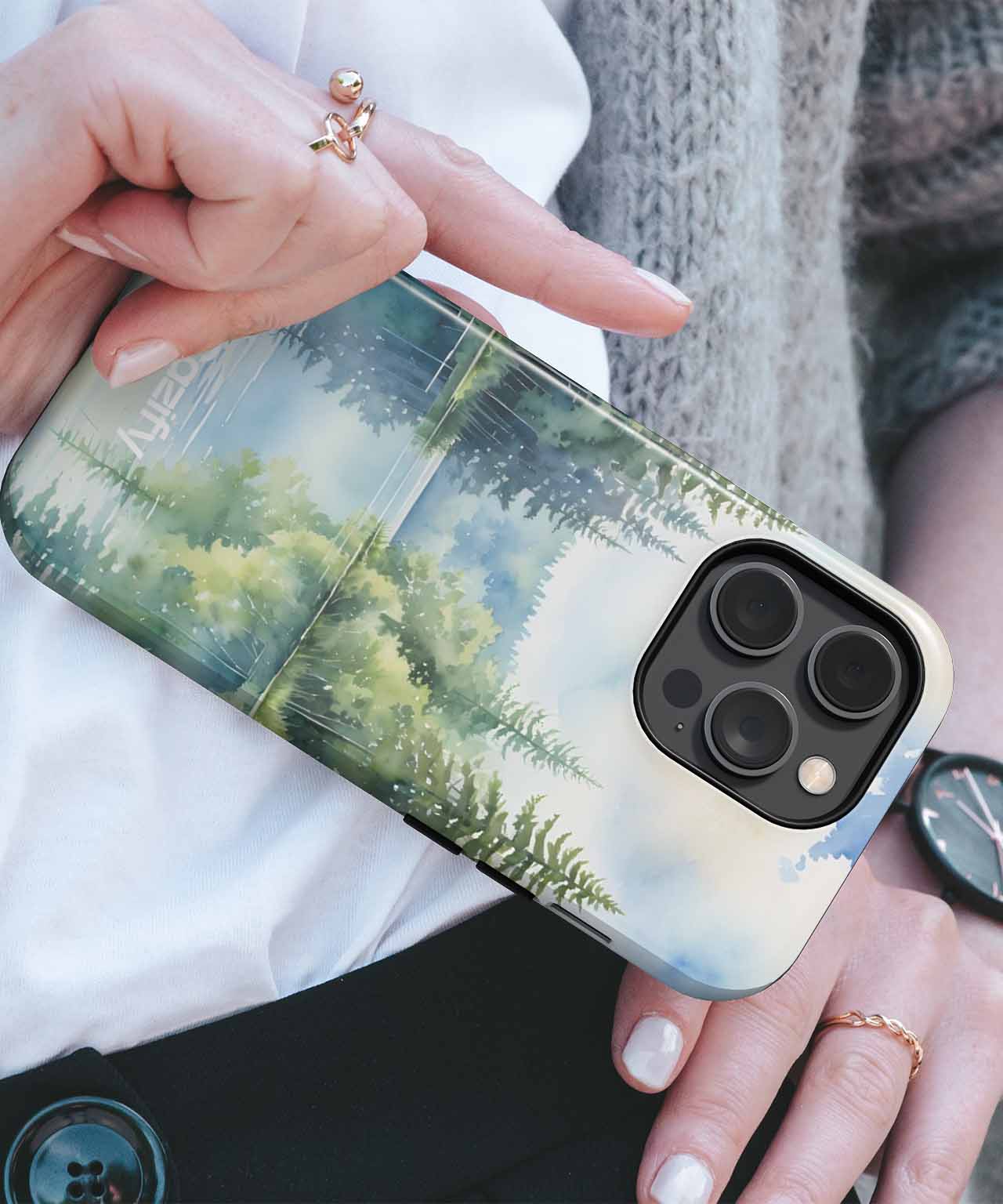 Serene Reflection of Nature's Beauty iPhone case Case Cazify - Delivery Canada